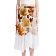 thumbnail image 1 of Leaves Chic Chiffon Summer Beach Dresses for Women, 1 of 6