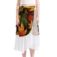 thumbnail image 1 of Leaves Chic Chiffon Women's Beach Summer Dress with Polyester Straps, 1 of 6