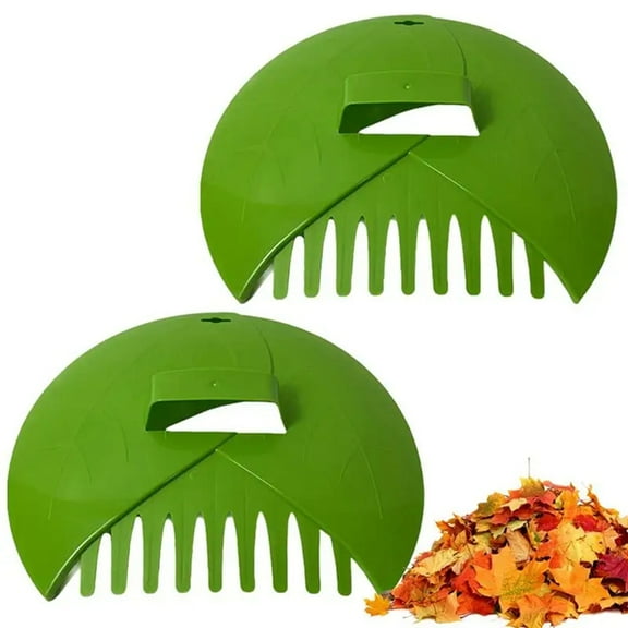 Leaves Claw 2pcs Garden Leaves Scoops Hand Rakes Multipurpose Leaves Cleaning Tongs Large Leaves Collector Leaves Picker