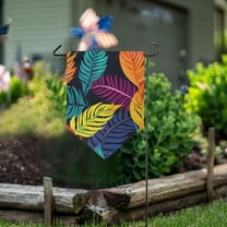 Leaves Colorful Garden Flag 18" x 12.5" Double Sided Yard Lawn Outdoor Decor Small Yard Flags