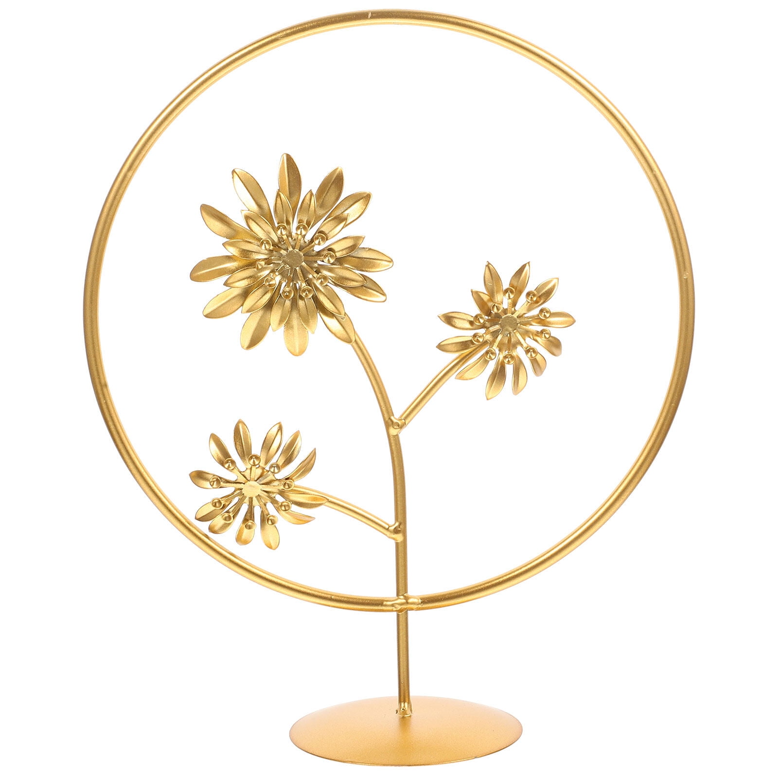 Leaves Decor Gold Home Ornaments Desktop Iron Golden Model Hawaiian