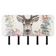 thumbnail image 1 of Leaves Deer and Flowers Mail Holder Organizer Wall Mount with Shelf Key Holder Key Rack with 5 Key Hooks for Wall Decorative, 1 of 6