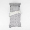 thumbnail image 1 of Leaves Duvet Cover Set, Surreal Botanical Formations with Dashes and Streaks, Bedding Set with Shams and Fitted Sheet, 3 Sizes, by Ambesonne, 1 of 3