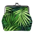 thumbnail image 1 of Leaves Elegant Microfiber Coin Purse with Zinc Alloy Jaws - 4.3x4.7 in/11x12 cm Size - Sleek and Durable Wallet for Coins and Small Essentials, 1 of 7