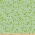 thumbnail image 1 of Ambesonne Leaves Fabric by the Yard Upholstery, Summer Leafy Branch Swirls, 1 Yard, Pale Green Lime Green, 1 of 5