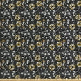 thumbnail image 1 of Leaves Fabric by the Yard, Simplistic Arrangement Greyscale Background Creative Country Style Foliage, Decorative Upholstery Fabric for Sofas and Home Accents, Grey Yellow Orange by Ambesonne, 1 of 4