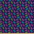 thumbnail image 1 of Leaves Fabric by the Yard, Tropical Jungle Foliage Theme Vibrant Colored Silhouette Leaves Rainforest Flora, Decorative Upholstery Fabric for Chairs & Home Accents, Multicolor by Ambesonne, 1 of 4