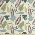 thumbnail image 1 of Leaves Fabric by the Yard Upholstery, Vintage Style Foliage Design Hand Drawn Botany Theme Blossoming Boho Nature Motifs, Decorative Fabric for DIY and Home Accents, Multicolor by Ambesonne, 1 of 4