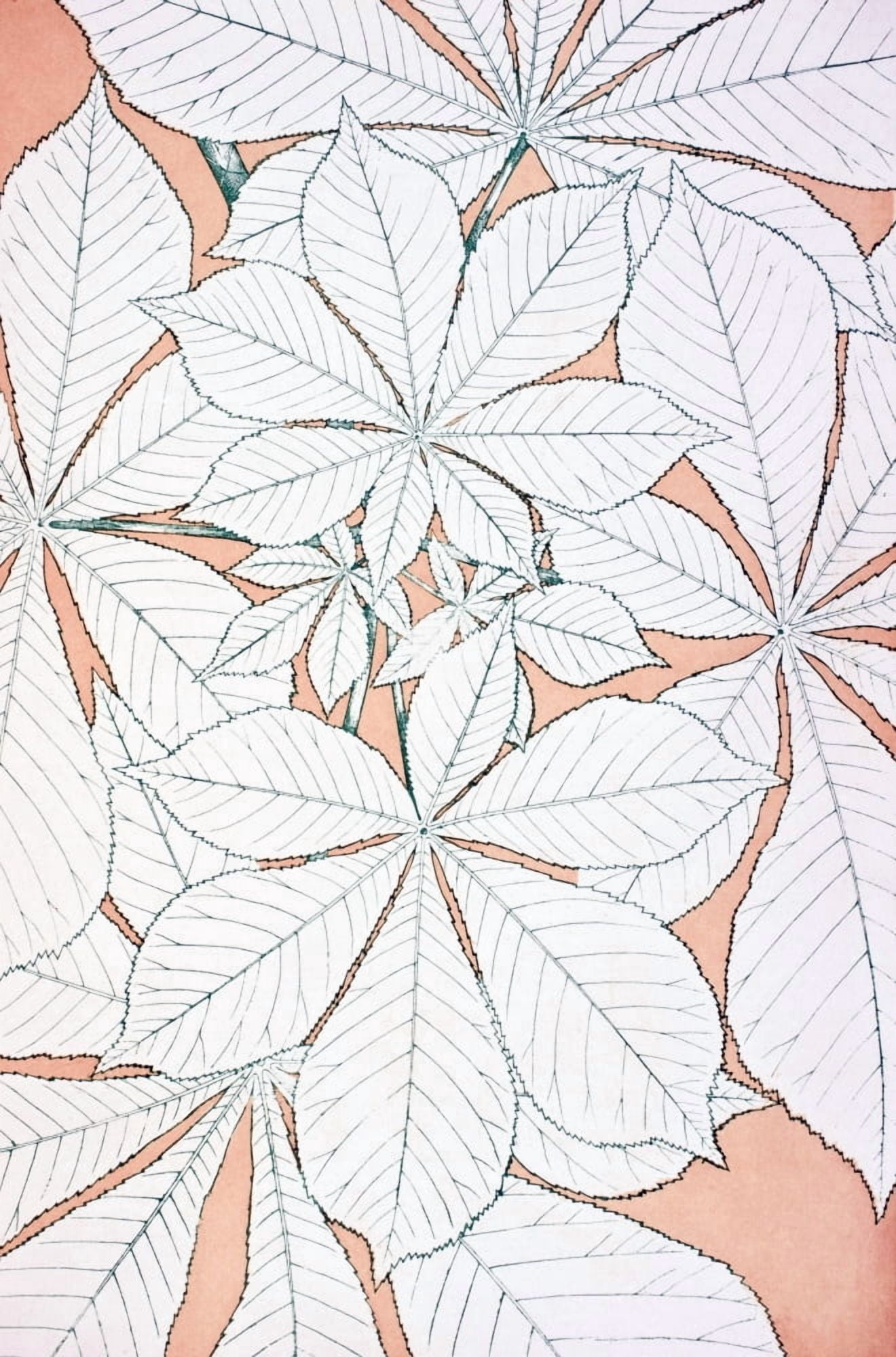 Leaves And Flowers From Nature No 1 Plate Xci From The Grammar Of Ornament By Owen Jones Published By Day & Son London 1865 Canvas Art - Ken Welsh Design Pics (22 x 36)