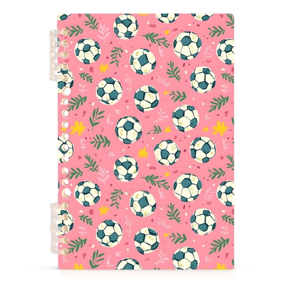 Leaves Football Notebooks 1-subject Journal 60 Sheets A5 College Ruled Paper Detachable Ring 8.3"x5.7"