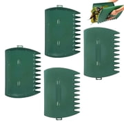 Leaves Grabber - 4 PCS Handheld Hazelnut Leaf Scoop for Fast Lawn Cleanup, Garden Leaf Scoops Hand Rakes for Fallen Leaves, Grass Clippings and Yard Trash