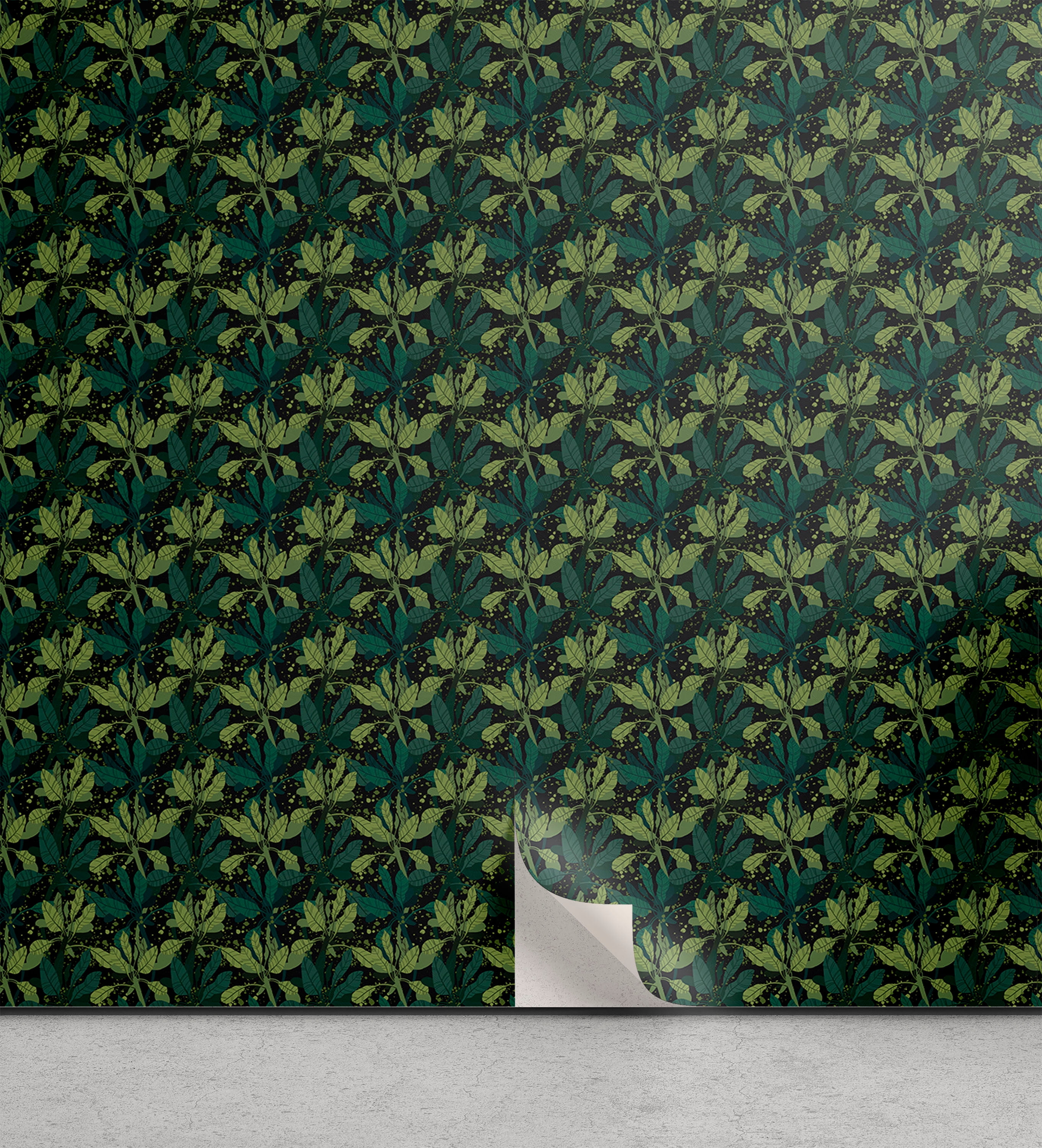Leaves Greenery Peel & Stick Wallpaper for Home, Tropical Atmosphere