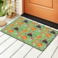 thumbnail image 1 of Leaves Hedgehog Autumn Design Rugs Doormat, Non-Slip Machine Washable Carpets Floor Door Mat , 36" x 24", 1 of 7