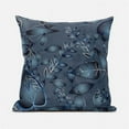 thumbnail image 1 of Leaves Indoor/Outdoor Pillow in Gray Blue Silver 18x18, 1 of 5