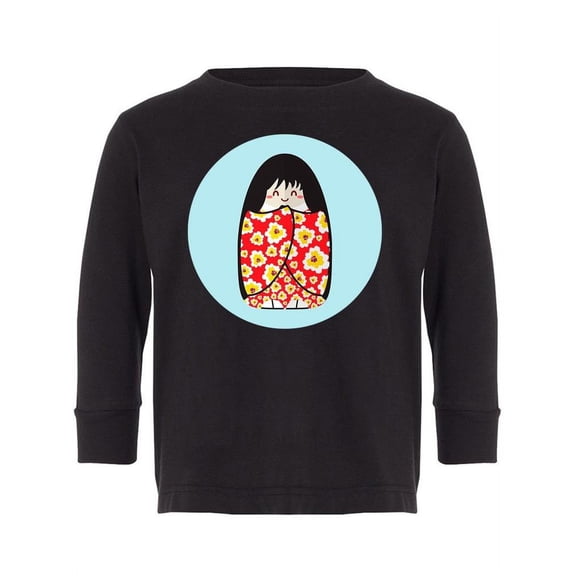 Leaves Kokeshi Doll Long Sleeve Toddler -Image by Shutterstock,  3 Toddler