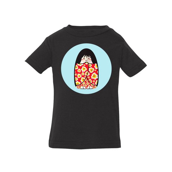 Leaves Kokeshi Doll T-Shirt Infant -Image by Shutterstock,  6 Months
