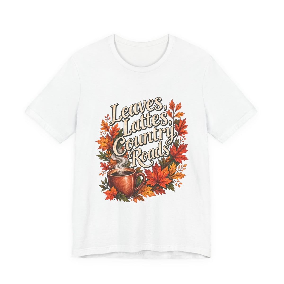 Leaves Lattes Country Roads T-Shirt - Walmart.com