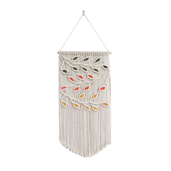 Leaves Macrame Wall Hanging Green Leaf Macrame Wall Hanging Boho Wall Decor Yarn Wall Hanging Tapestry Handmade A