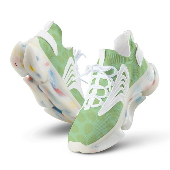 Leaves, Mottled, Spotted, Fresh Walking Shoes for Men Woman Lightweight Tennis Fashion Elastic Sports Shoes Cushion Basketball Shoes