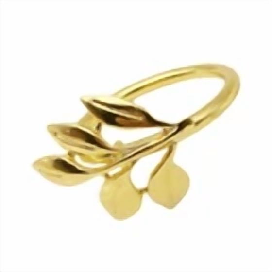 Leaves Napkin Ring Holder Golden Buckle Wedding Birthday Home Party Decoration