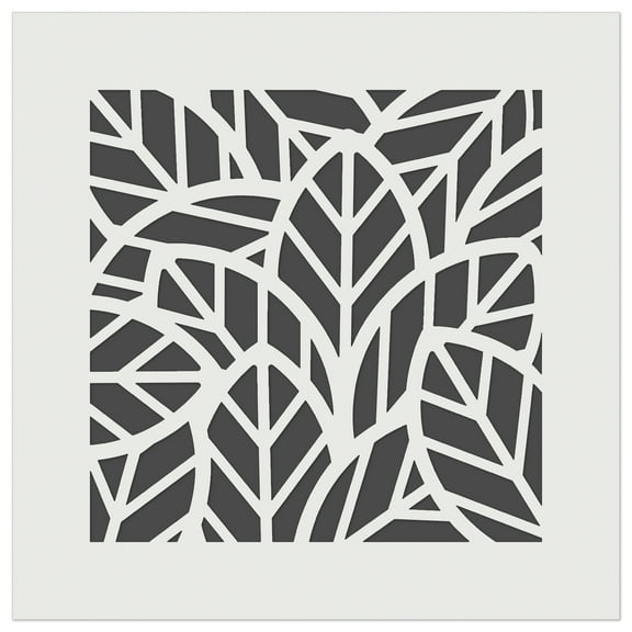 Leaves Overlapping DIY Cookie Wall Craft Stencil - 3.5 Inch