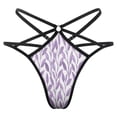 thumbnail image 1 of Leaves Pattern Open Type Women's Panties Crotch Opening G-strings Thongs Lingeries Underwear, 1 of 7