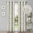thumbnail image 1 of Leaves Patterned Blackout Curtain Panels, 42" x 84", Ivory by Blue Nile Mills, 1 of 7