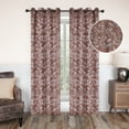 thumbnail image 1 of Leaves Patterned Blackout Curtain Panels, 52" x 96", Copper by Blue Nile Mills, 1 of 7