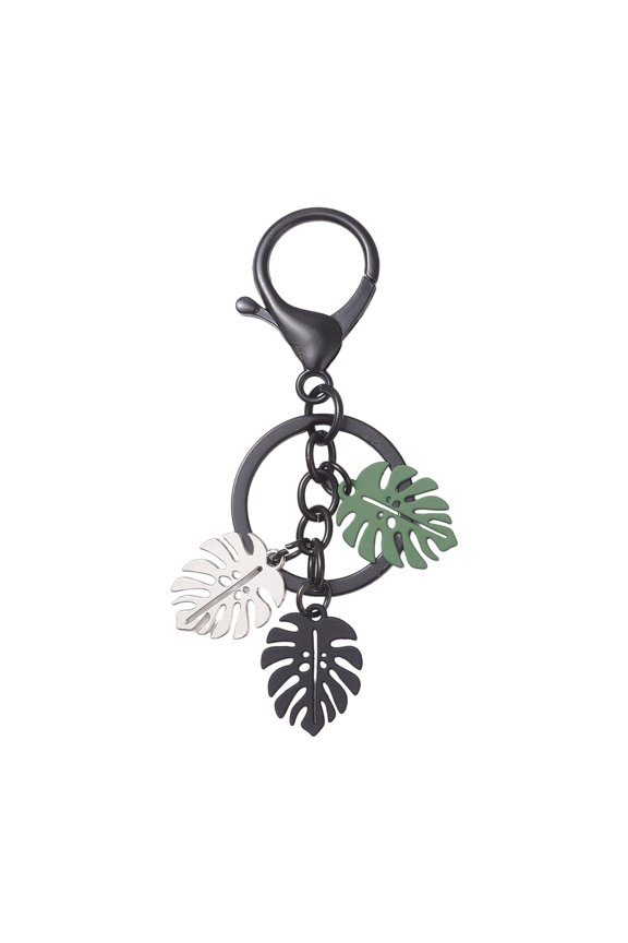 Leaves Pendant Fashion Accessory Leaves Keyring Alloy Texture Key Pendant Perfect for Youthful Adults and Friend Present