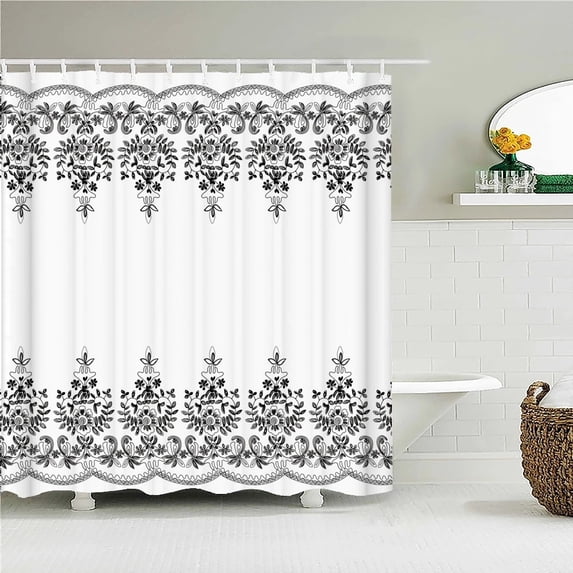 Leaves Plant Tree leaf Small Fresh Shower Curtains Bathroom Curtain Frabic Waterproof Polyester Decor Bathtub Screen with