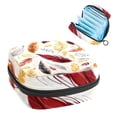 thumbnail image 1 of Leaves Sanitary Bags Period Purse Small Storage Bag Organizers Ring Pouch Small Fabric Pouch Organizer for Sanitary Pads 4.7x6.6x6.6 in, 1 of 6