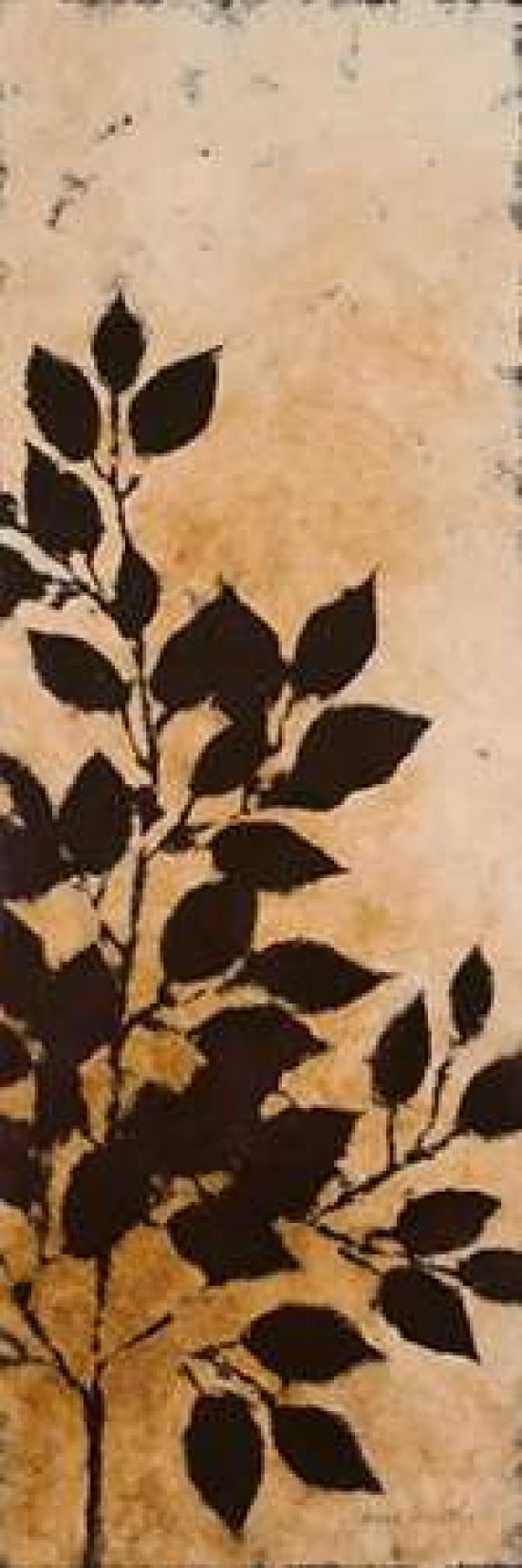 Leaves Silhouette I Canvas Art - Lanie Loreth (12 x 36)