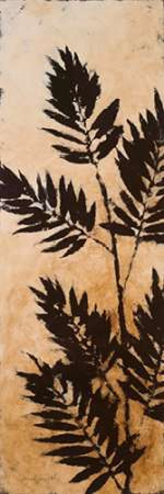 Leaves Silhouette II Canvas Art - Lanie Loreth (12 x 36)