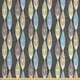 thumbnail image 1 of Leaves Sofa Upholstery Fabric by the Yard, Creative Abstract Leaf Pattern in Vertical Order with Dots Watercolor Style, Decorative Fabric for DIY and Home Accents, Grey and Multicolor by Ambesonne, 1 of 4