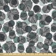 thumbnail image 1 of Ambesonne Leaves Fabric by the Yard Upholstery, Abstract Dots Foliage, 1 Yard, Pale Green Slate Blue, 1 of 5