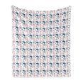 thumbnail image 1 of Leaves Soft Flannel Fleece Blanket, Abstract Foliage in Pastel Colors Tropical Jungle Forest Plants with Grunge Effect, Cozy Plush for Indoor and Outdoor Use, 60" x 80", Multicolor, by Ambesonne, 1 of 5