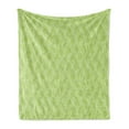 thumbnail image 1 of Leaves Soft Flannel Fleece Throw Blanket, Green Leaves with Curvy Twigs Botanical Natural Forest Inspiration, Cozy Plush for Indoor and Outdoor Use, 50" x 70", Pale Green White, by Ambesonne, 1 of 5