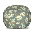 thumbnail image 1 of Leaves Storage Toy Bag Chair, Rhythmic Design of Watercolor Art Style Inspired Simplistic Fall Scene Leafy Motifs, Stuffed Animal Organizer Washable Bag, Large Size, Sage Green, by Ambesonne, 1 of 3