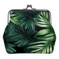 thumbnail image 1 of Leaves Stylish Coin Purse for Women, 0.7 Microfiber & Zinc Alloy Jaws, 4.3x4.7 in/11x12 cm, Durable and Compact - Ideal for Coins and Small Essentials!, 1 of 7