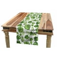 thumbnail image 1 of Leaves Table Runner, Monstera and Fern Foliage Composition with Vines Hawaii Tropical Nature, Dining Room Kitchen Rectangular Runner, 3 Sizes, by Ambesonne, 1 of 2