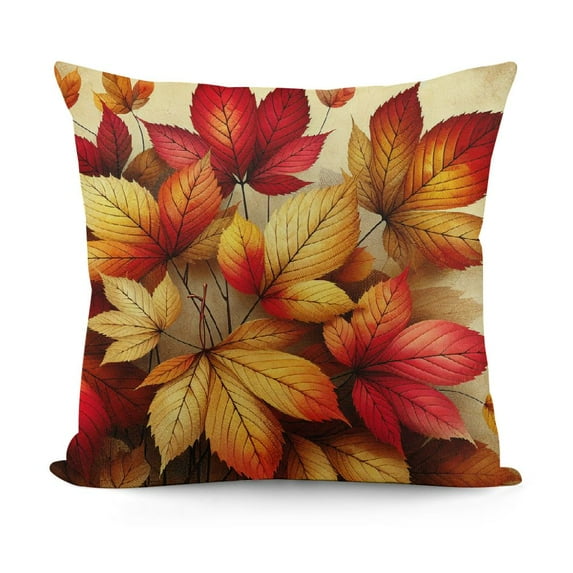 Leaves Throw Pillow Covers Decorative Pillows for Couch Sofa Patio Garden Decor