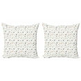 thumbnail image 1 of Leaves Throw Pillow Cushion Cover Pack of 2, Pastel Colored Tiny Foliage Motifs and Dots Abstract Autumn Nature Concept Print, Zippered Double-Side Digital Print, 4 Sizes, Multicolor, by Ambesonne, 1 of 2