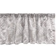 thumbnail image 1 of Leaves Window Valance, Simple Jungle Leaf Pattern Botanical Hawaiian Flora Aloha Boho Nature Print, Curtain Valance for Kitchen Bedroom with Rod Pocket, 54" X 18", Warm Taupe White, by Ambesonne, 1 of 1