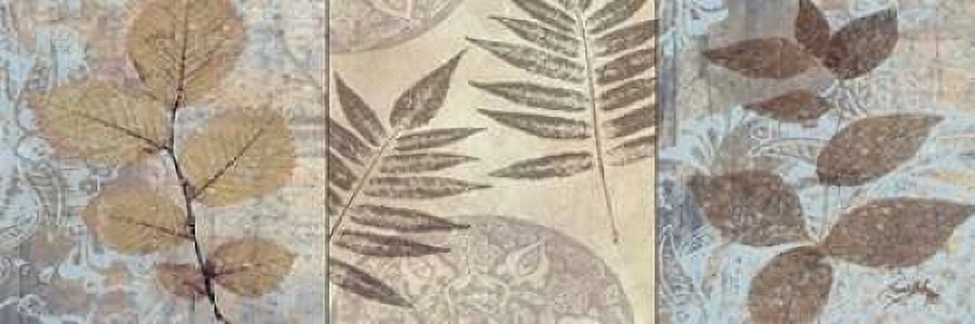 Leaves and Rosettes I Canvas Art - Elizabeth Medley (8 x 24)