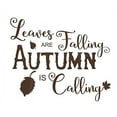 thumbnail image 1 of Leaves are Falling Autumn is Calling Fall Holiday Wall Stickers Vinyl Decal, 23 x 19 , Chocolate, 1 of 4