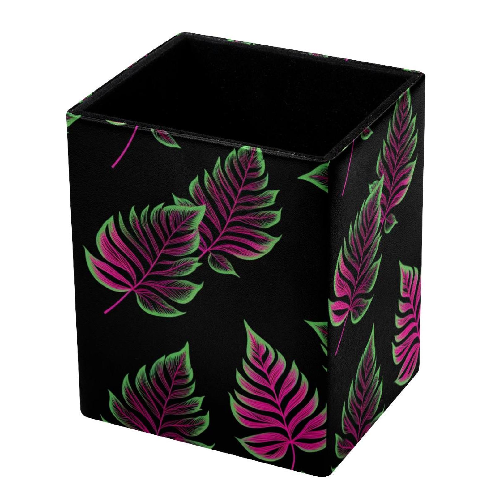 Leaves plant tropical,Pen holder for desk，Pen holder,Makeup brush cup