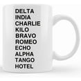 thumbnail image 1 of Leaving Gifts Ideas Joke Funny Retirement Gift Mugs For Work Colleagues Friends Him Her Boss Nato Phonetic Alphabet 50, Ceramic Novelty Coffee Mugs 11oz, 15oz Mug, Tea Cup, Gift Present, 1 of 4