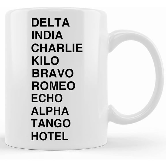 Leaving Gifts Ideas Joke Funny Retirement Gift Mugs For Work Colleagues Friends Him Her Boss Nato Phonetic Alphabet 50, Ceramic Novelty Coffee Mugs 11oz, 15oz Mug, Tea Cup, Gift Present