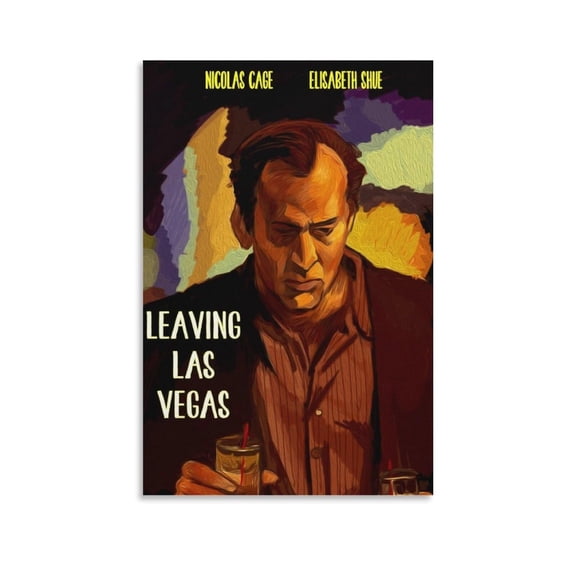 Leaving Las Vegas Love-Storys Movie Poster Cool Artworks Painting Wall Art Canvas Prints Hanging Picture Home Decor Posters