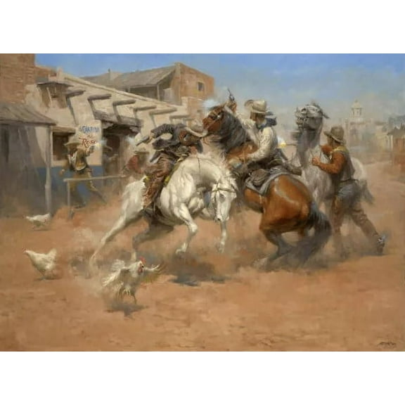 Leaving Old Mexico by Andy Thomas - Canvas Giclee Limited Edition Artist Proof 35 18x24 - Exclusive Art - 1 Unit per pack